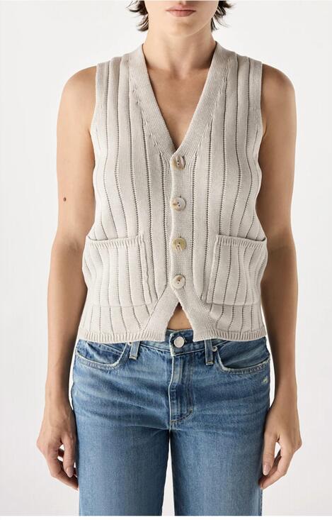 AMO Jackets & Blazers - NEW AMO marlowe sweater vest in saltstone